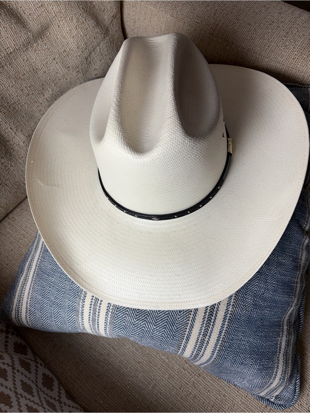 New Stetson Hagerman 7-5/8 Men's Straw Cowboy Hat - White